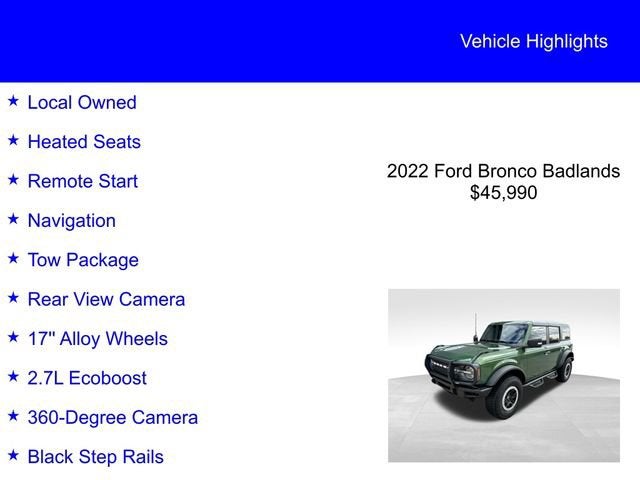 2022 Ford Bronco Badlands