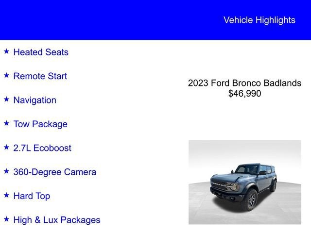 2023 Ford Bronco Badlands