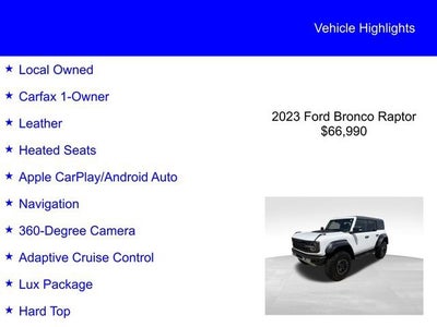 2023 Ford Bronco Raptor