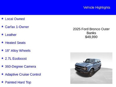 2025 Ford Bronco Outer Banks