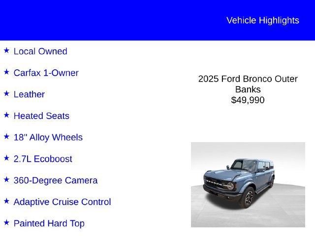 2025 Ford Bronco Outer Banks