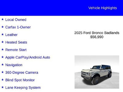 2025 Ford Bronco Badlands
