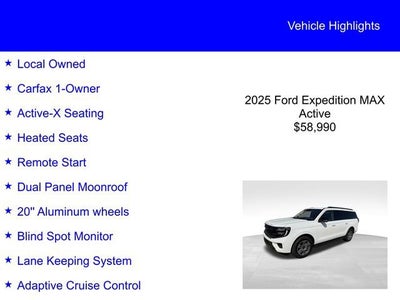 2025 Ford Expedition Max Active