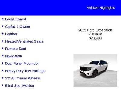 2025 Ford Expedition Platinum