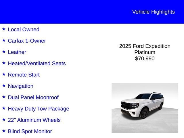 2025 Ford Expedition Platinum