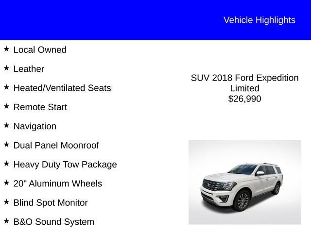 2018 Ford Expedition Limited