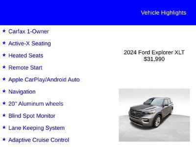 2024 Ford Explorer XLT