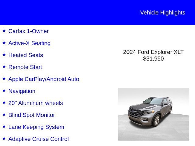 2024 Ford Explorer XLT