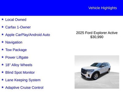 2025 Ford Explorer Active