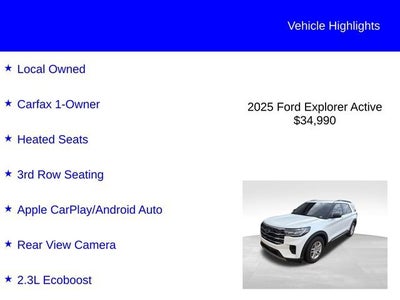 2025 Ford Explorer Active
