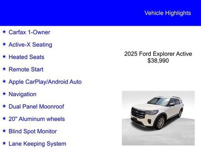 2025 Ford Explorer Active