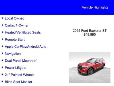 2025 Ford Explorer ST