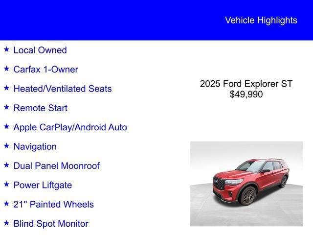 2025 Ford Explorer ST