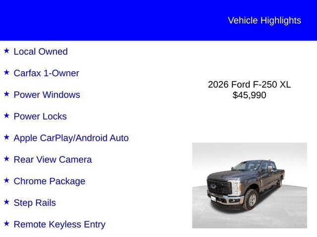 2026 Ford Super Duty F-250 SRW XL