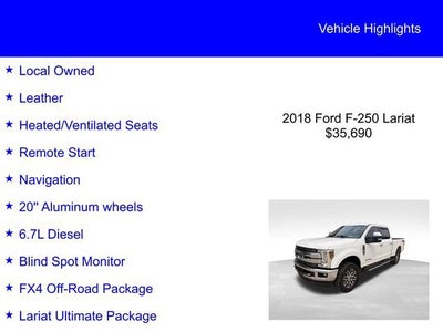 2018 Ford Super Duty F-250 SRW LARIAT
