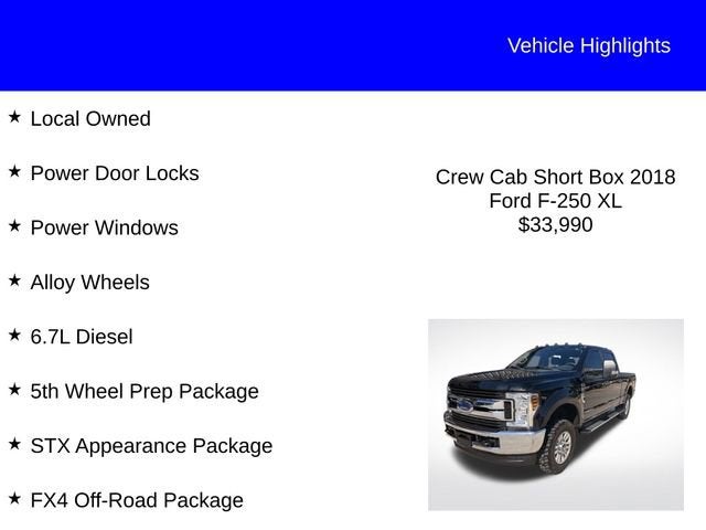 2018 Ford Super Duty F-250 SRW XL