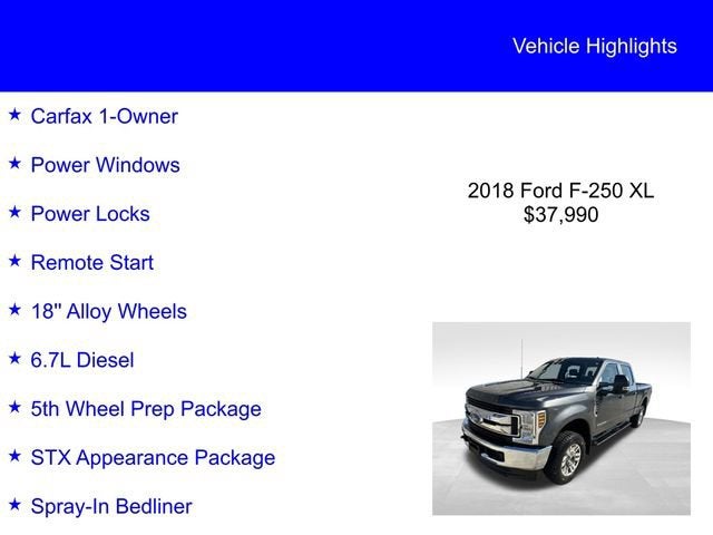 2018 Ford Super Duty F-250 SRW XL