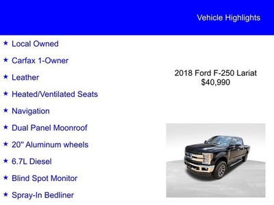 2018 Ford Super Duty F-250 SRW LARIAT