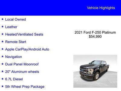 2021 Ford Super Duty F-250 SRW Platinum