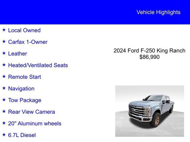 2024 Ford Super Duty F-250 SRW King Ranch