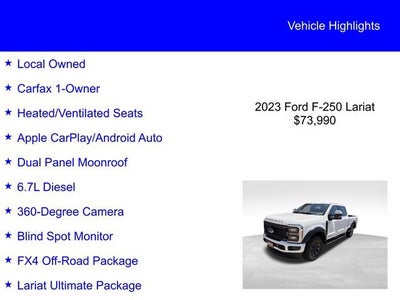 2023 Ford Super Duty F-250 SRW LARIAT