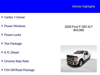 2020 Ford Super Duty F-250 SRW XLT