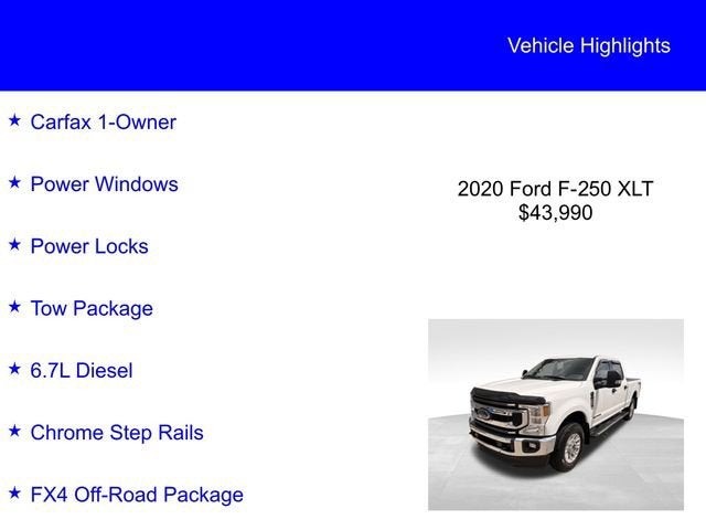 2020 Ford Super Duty F-250 SRW XLT