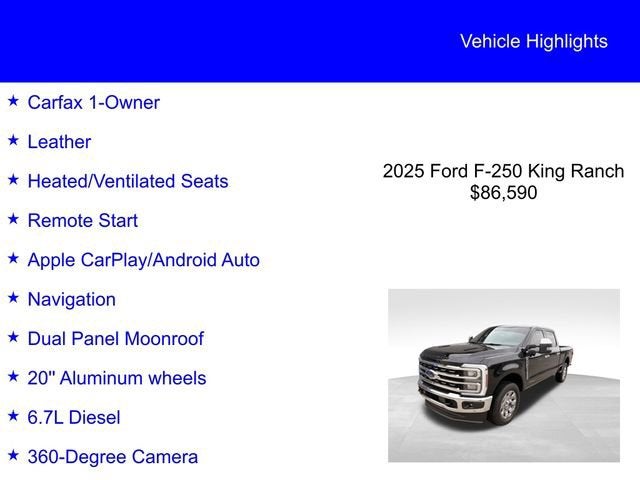 2025 Ford Super Duty F-250 SRW King Ranch