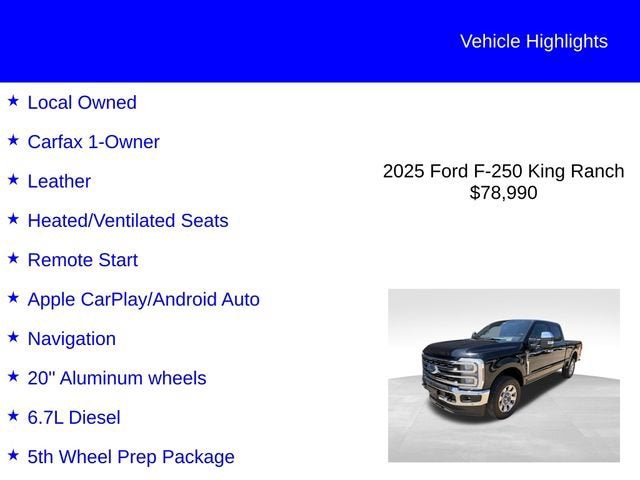 2025 Ford Super Duty F-250 SRW King Ranch
