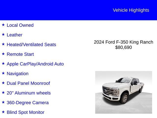 2024 Ford Super Duty F-350 SRW King Ranch