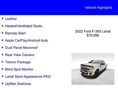 2022 Ford Super Duty F-350 SRW LARIAT