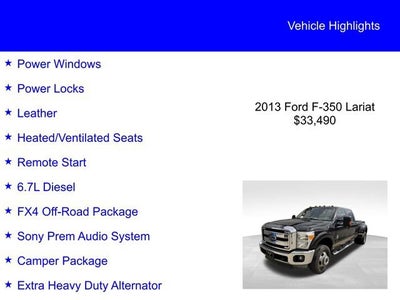 2013 Ford Super Duty F-350 DRW Lariat