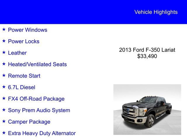 2013 Ford Super Duty F-350 DRW Lariat