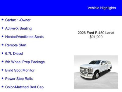 2026 Ford Super Duty F-450 DRW LARIAT