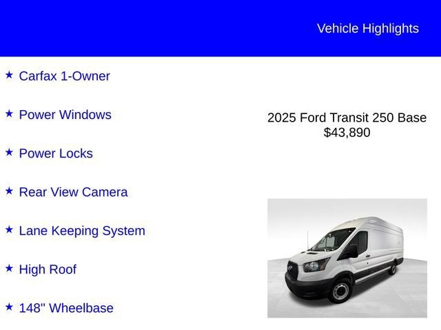 2025 Ford Transit Cargo Van Base