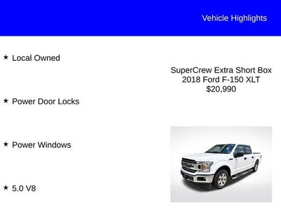 2018 Ford F-150 XLT