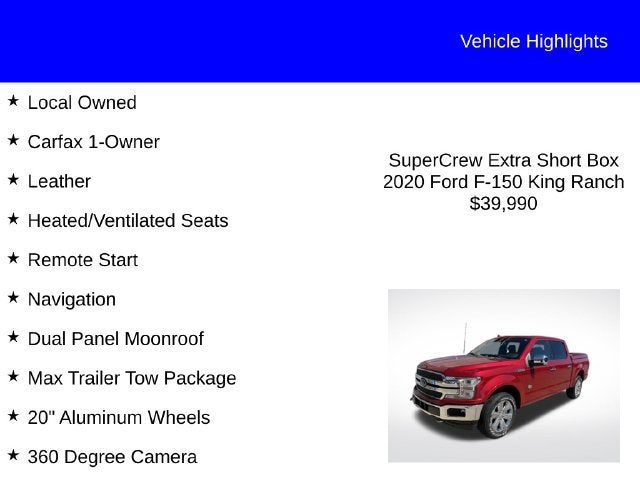 2020 Ford F-150 King Ranch