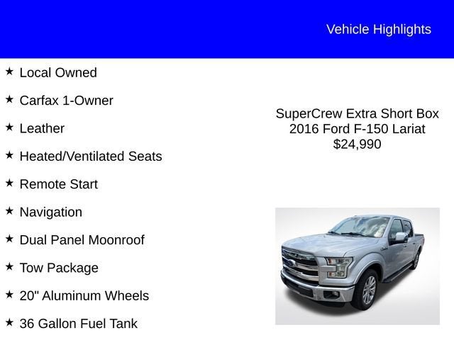 2016 Ford F-150 Lariat