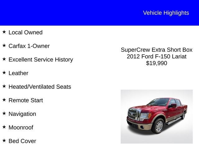 2012 Ford F-150 Lariat