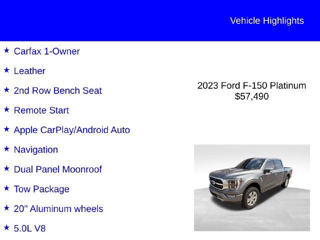 2023 Ford F-150 Platinum