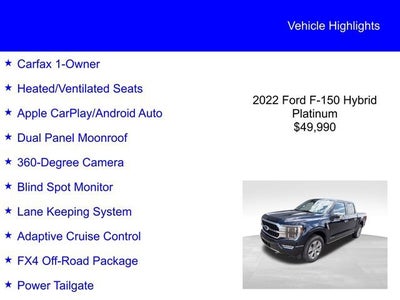 2022 Ford F-150 Platinum