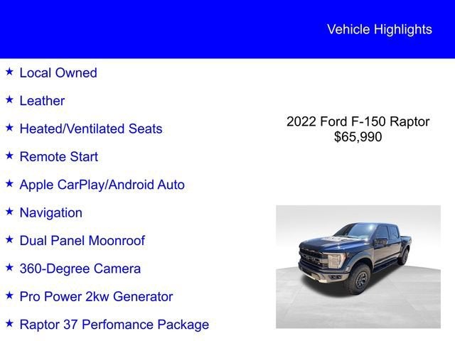 2022 Ford F-150 Raptor