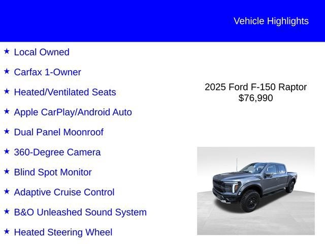 2025 Ford F-150 Raptor