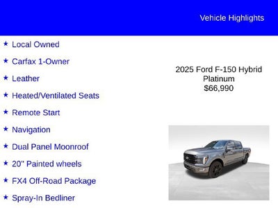2025 Ford F-150 Platinum