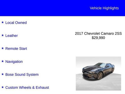 2017 Chevrolet Camaro 2SS