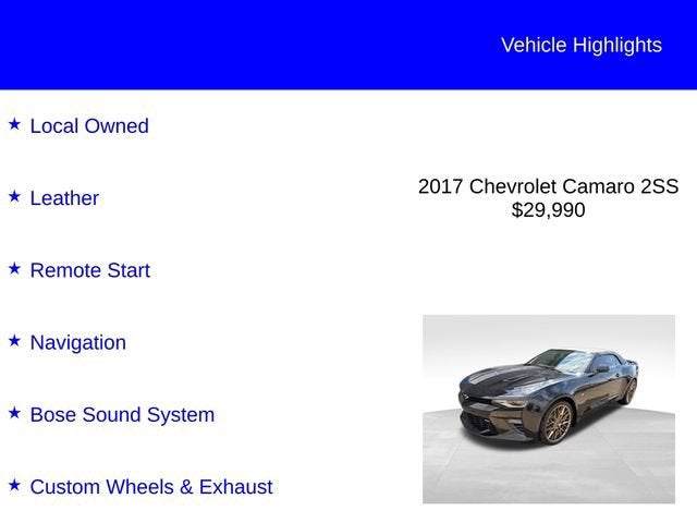 2017 Chevrolet Camaro 2SS