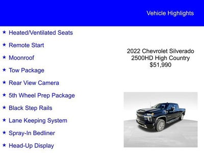 2022 Chevrolet Silverado 2500HD High Country