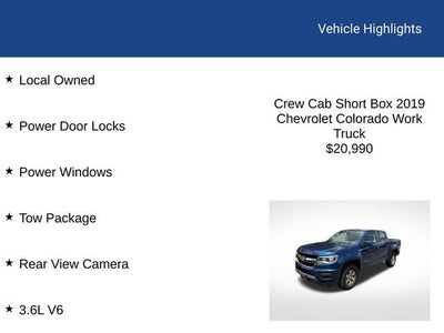2019 Chevrolet Colorado 2WD Work Truck