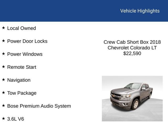 2018 Chevrolet Colorado 2WD LT