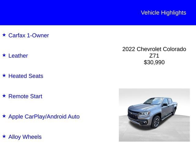 2022 Chevrolet Colorado 2WD Z71